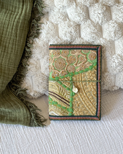 Handmade One of a Kind Journal - Sage Pearl